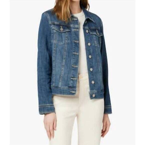 NEW JOE'S JEANS relaxed denim jacket in dolores